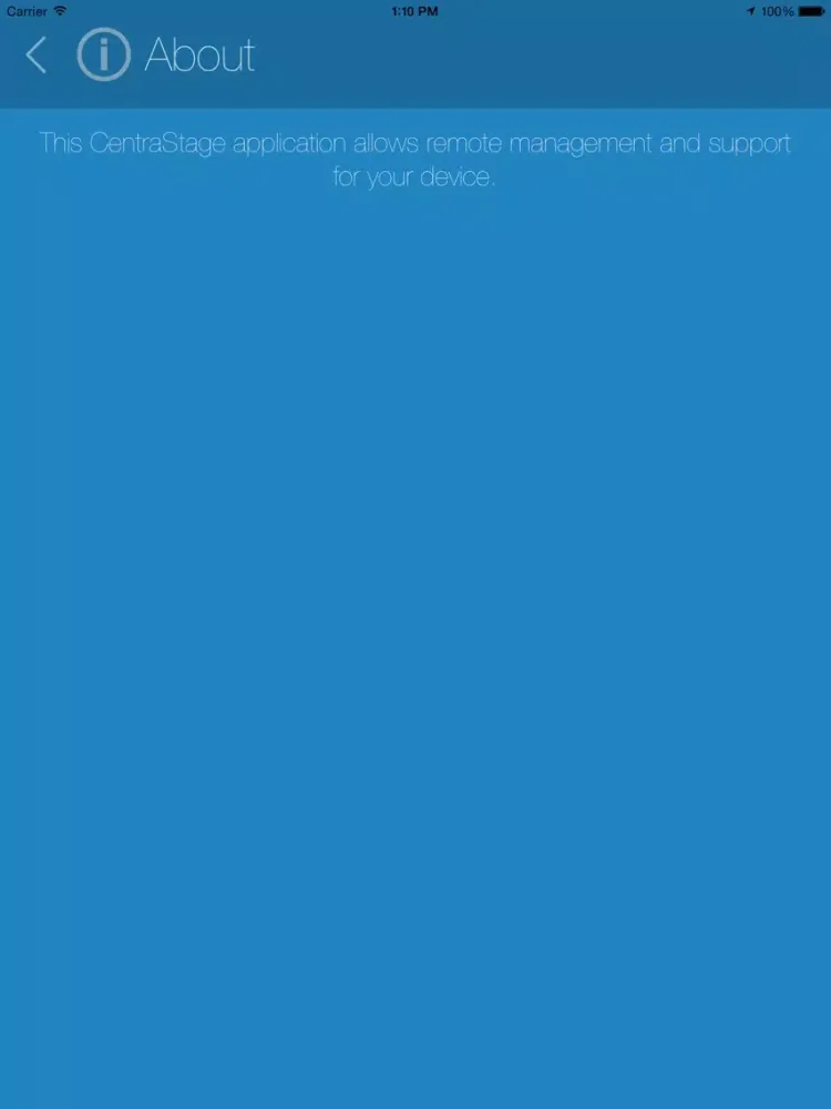 CentraStage MDM iPad  Screenshots