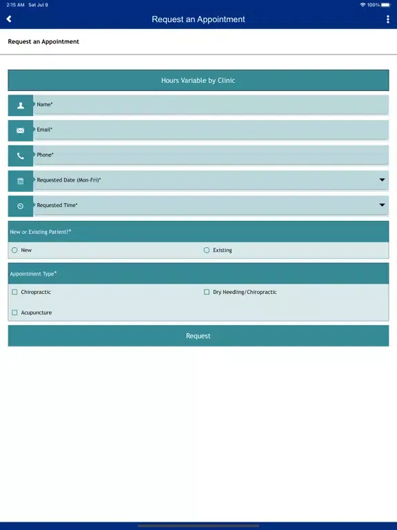Скриншоты Centreville Chiropractic iPad 