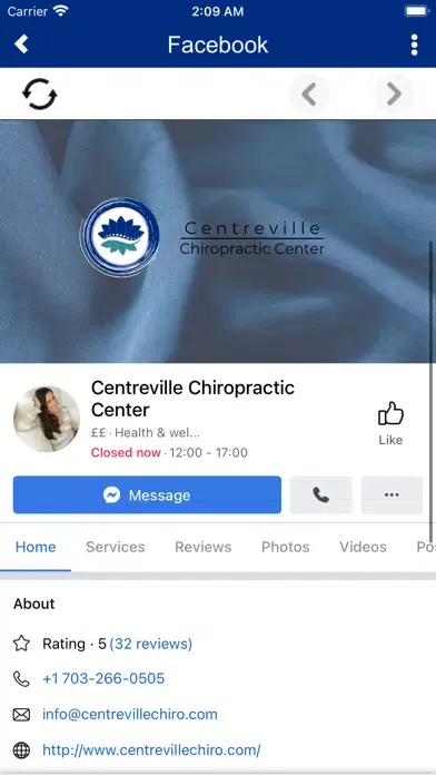 Скриншоты Centreville Chiropractic