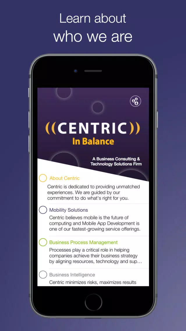 Tangkapan layar Centric Connect