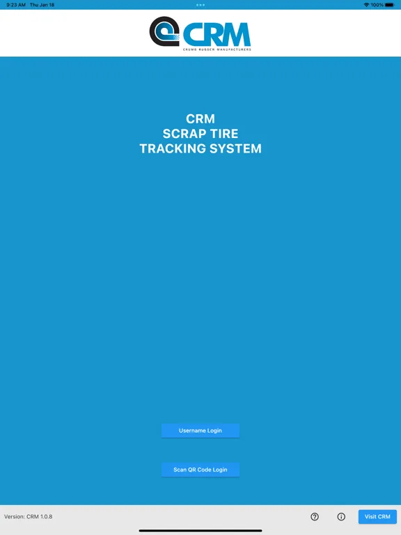 Scrap Tire Tracking System iPad  스크린샷