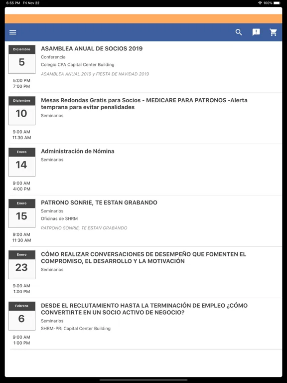 Captures d'écran de Mi Asociacion iPad 