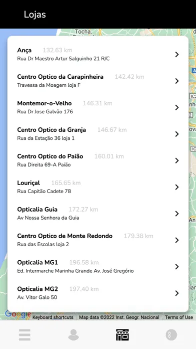 Tangkapan skrin Centro Óptico e Auditivo
