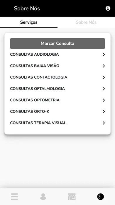 Tangkapan skrin Centro Óptico e Auditivo