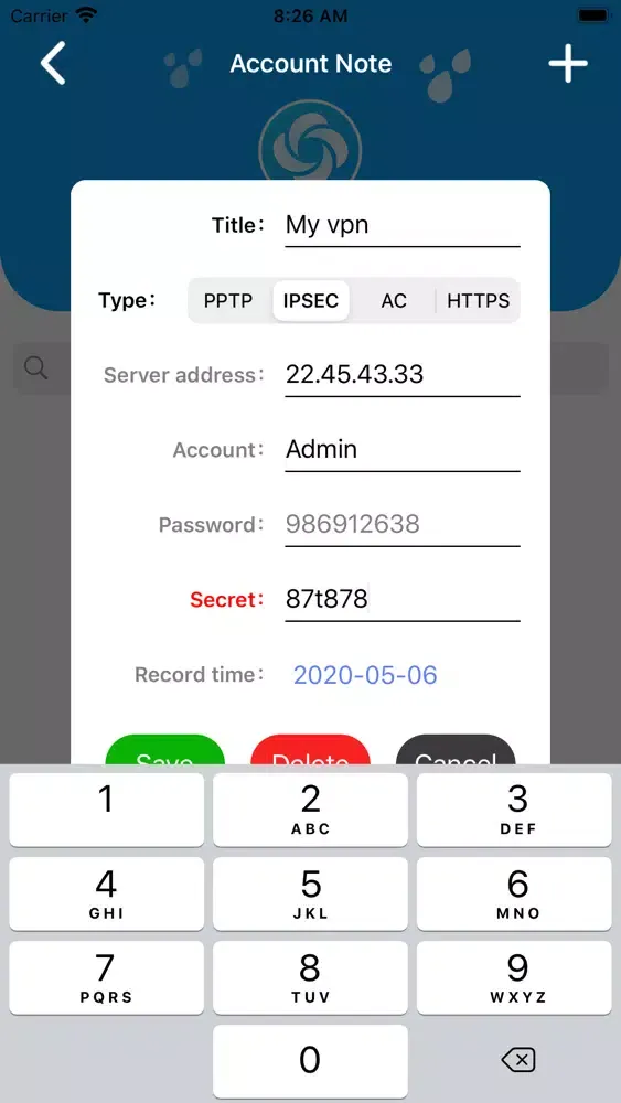 Скриншоты VNP VPN