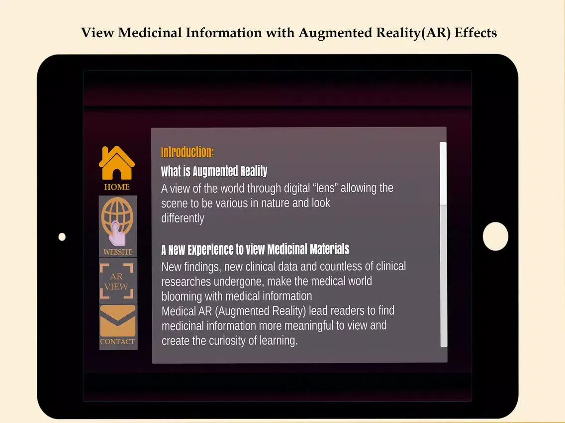 Ảnh chụp màn hình của Medical By AR iPad 