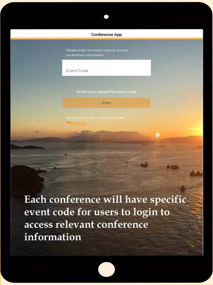 Conference-Congress App iPad  Screenshots