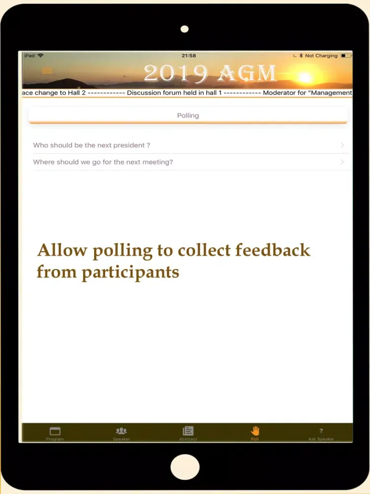Conference-Congress App iPad  Screenshots
