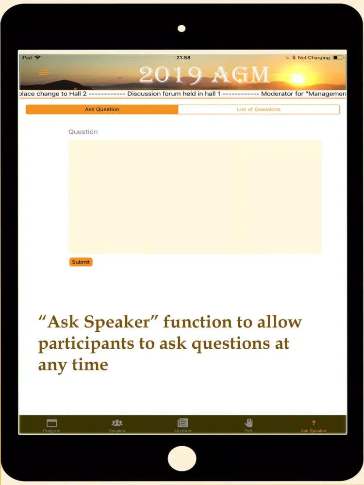 Conference-Congress App iPad  Screenshots