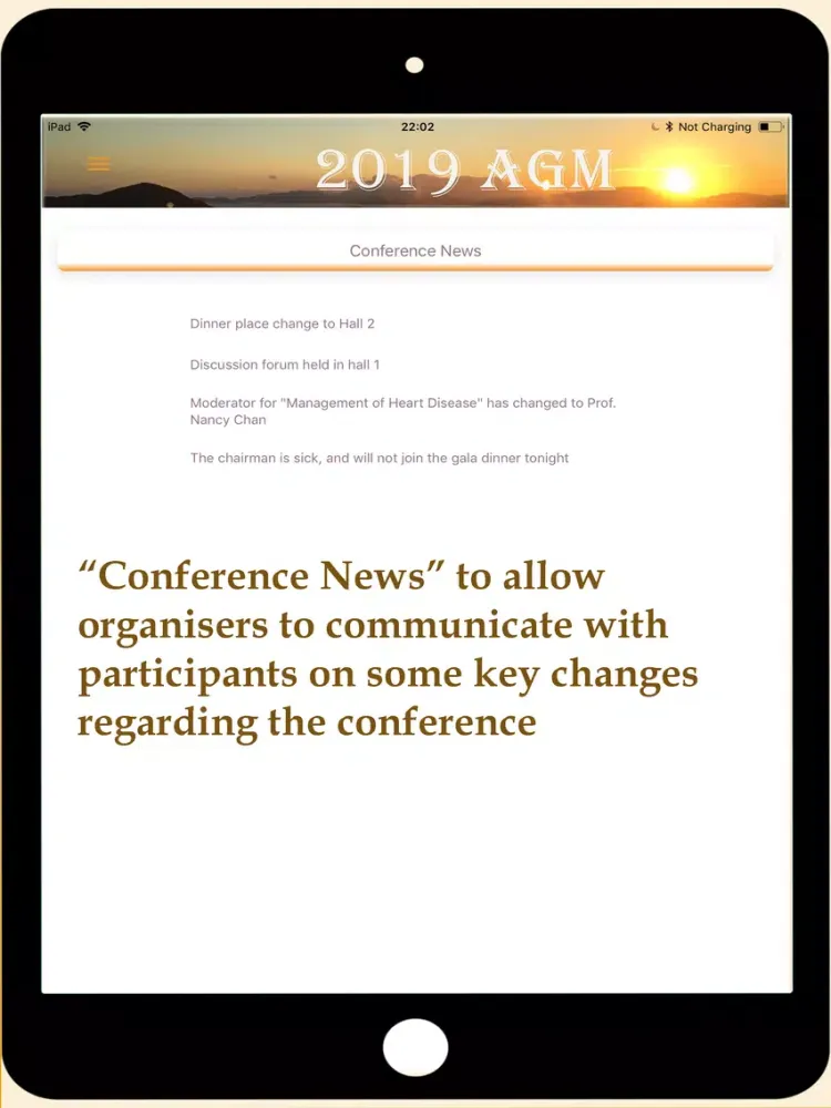 Conference-Congress App iPad  Screenshots