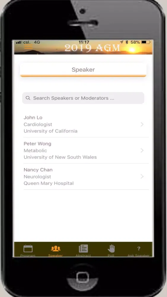 Conference-Congress App Screenshots