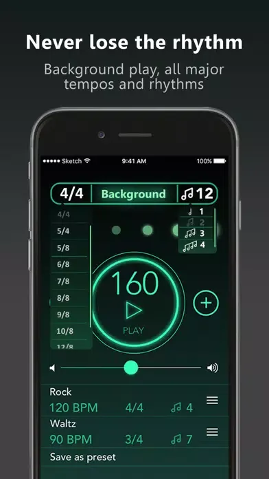 Pro metronome: tap your tempo Screenshots