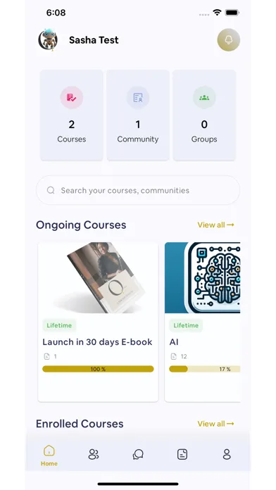 Zrzuty ekranu CEO Quick Launch