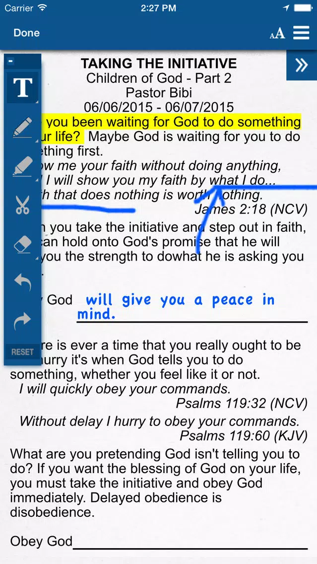 Sermon Note App スクリーンショット
