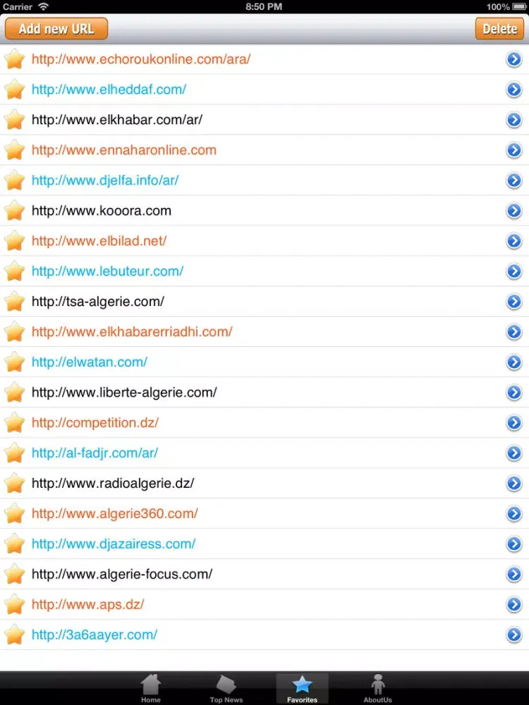 Algeria News iPad  स्क्रीनशॉट