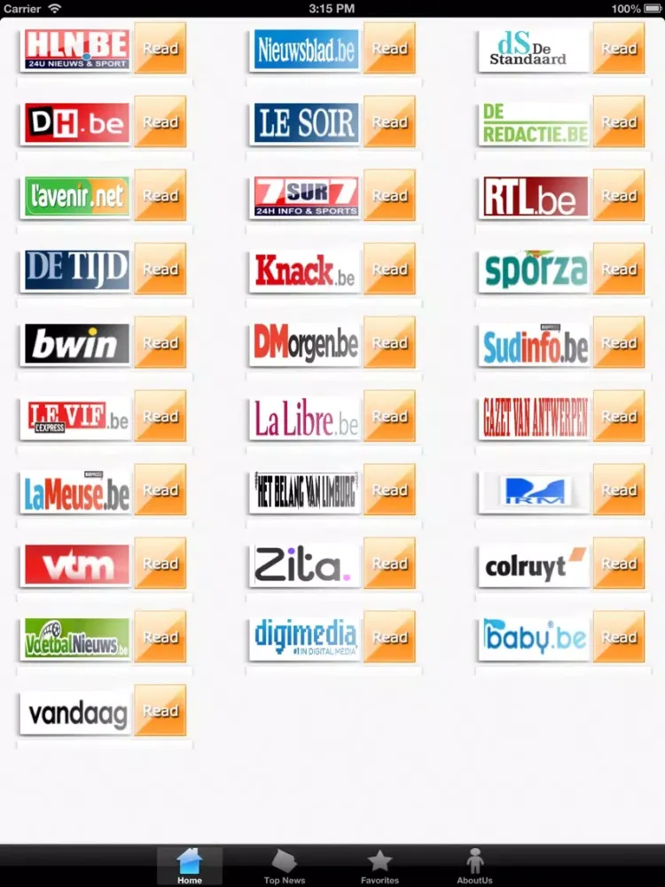 Belgium News iPad  Screenshots