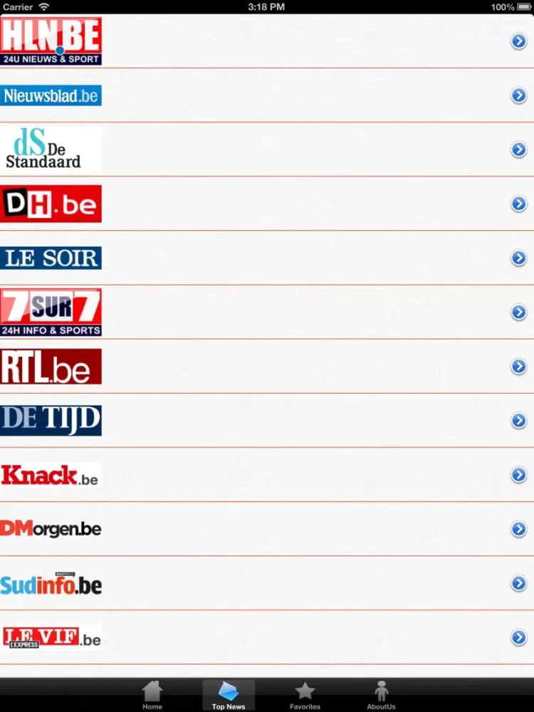 Belgium News iPad  Screenshots