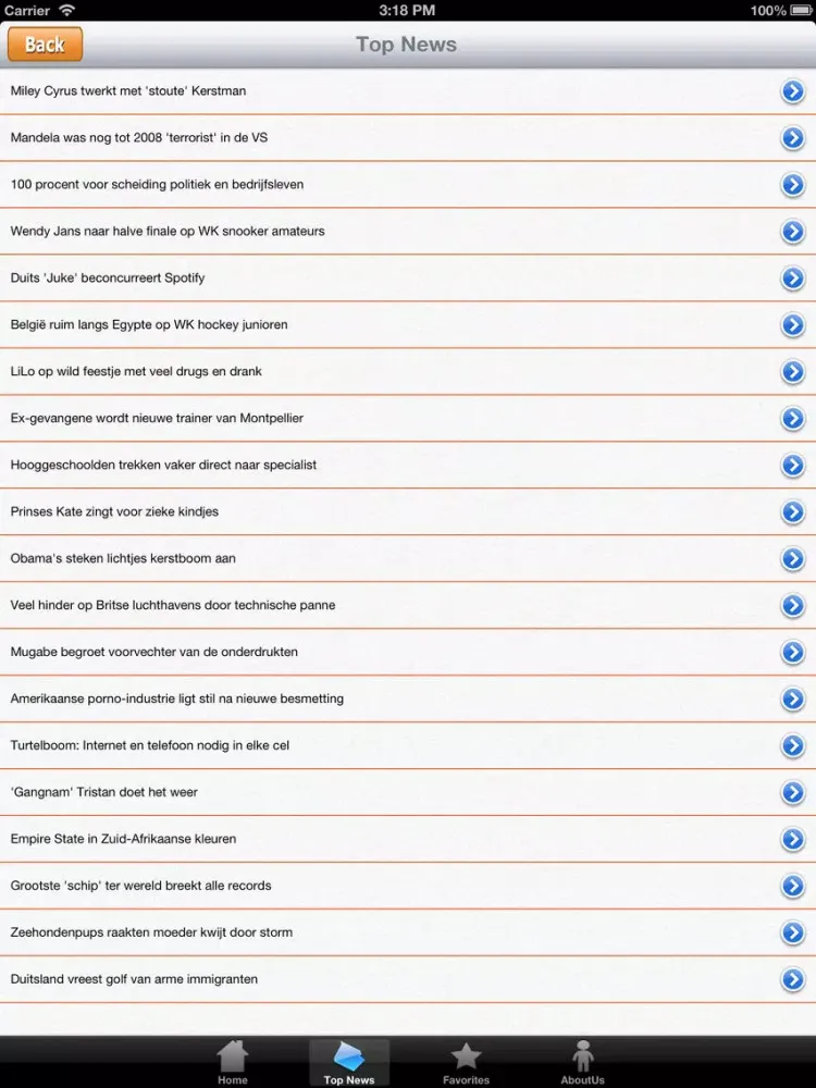 Belgium News iPad  Screenshots