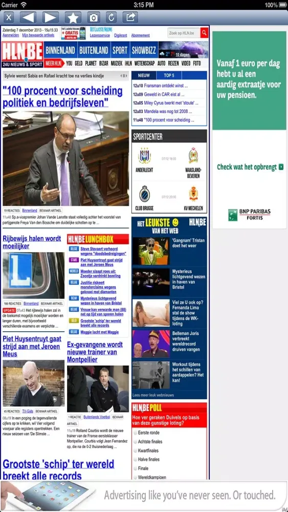 Belgium News Screenshots