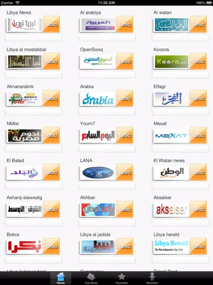 Captures d'écran de Libyan News Paper iPad 