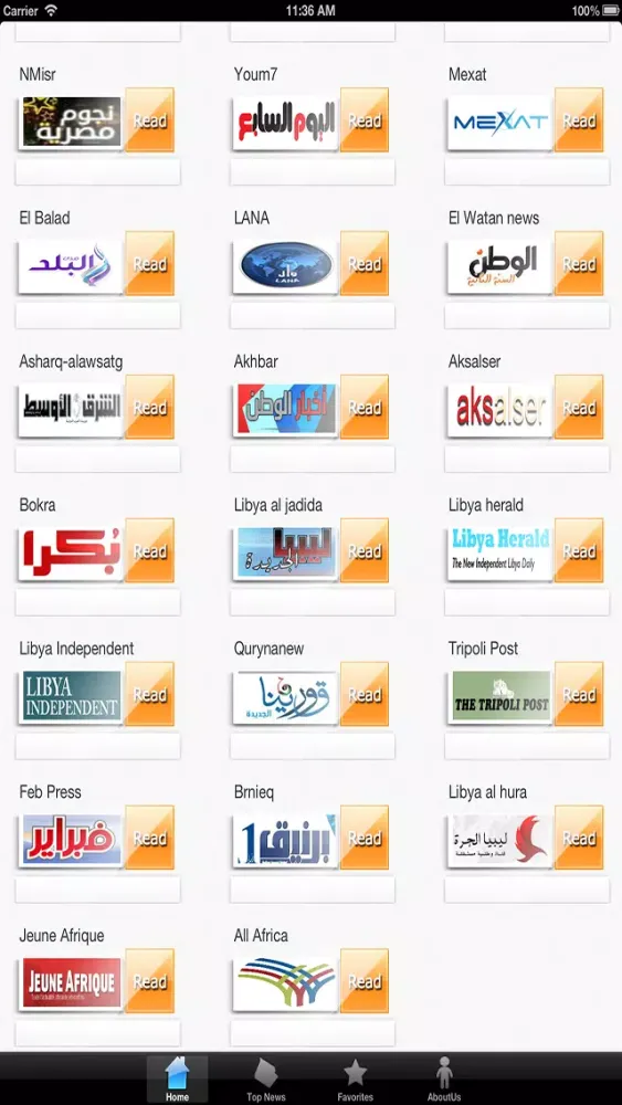 Captures d'écran de Libyan News Paper