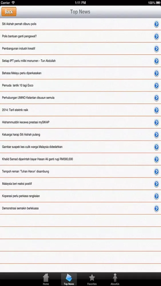 Malaysia News. स्क्रीनशॉट