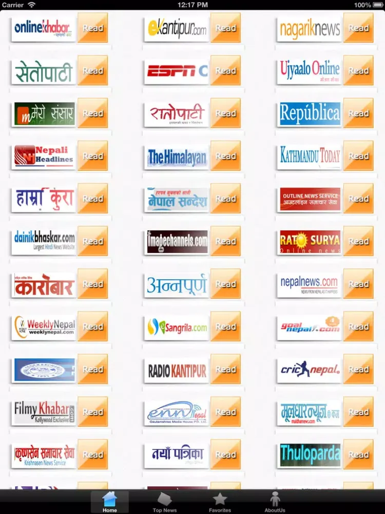 Zrzuty ekranu Nepal News iPad 