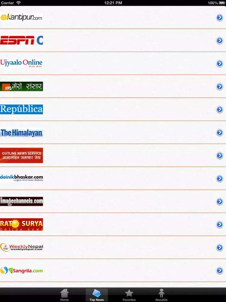 Zrzuty ekranu Nepal News iPad 