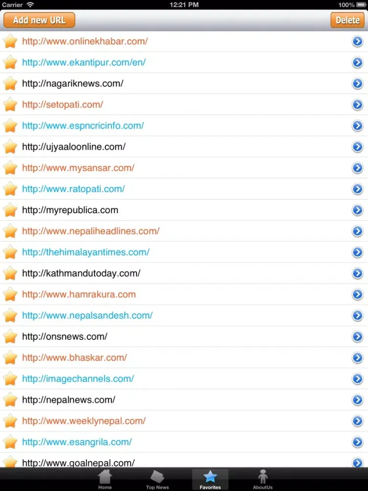 Zrzuty ekranu Nepal News iPad 