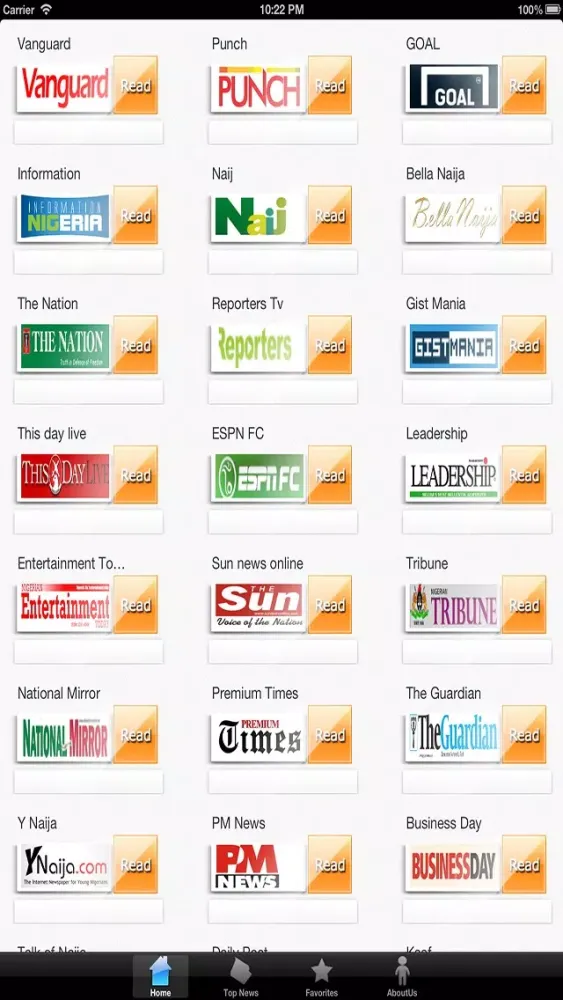Capturas de pantalla de Nigerian News