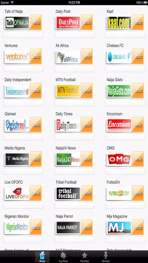 Capturas de pantalla de Nigerian News