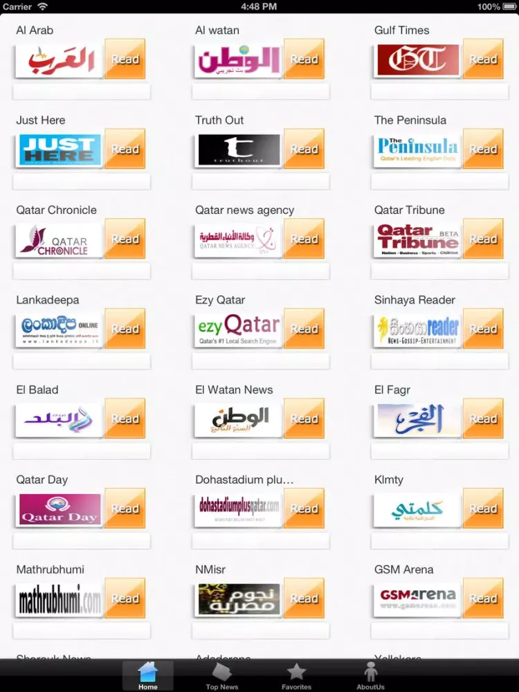Qatar News iPad  스크린샷
