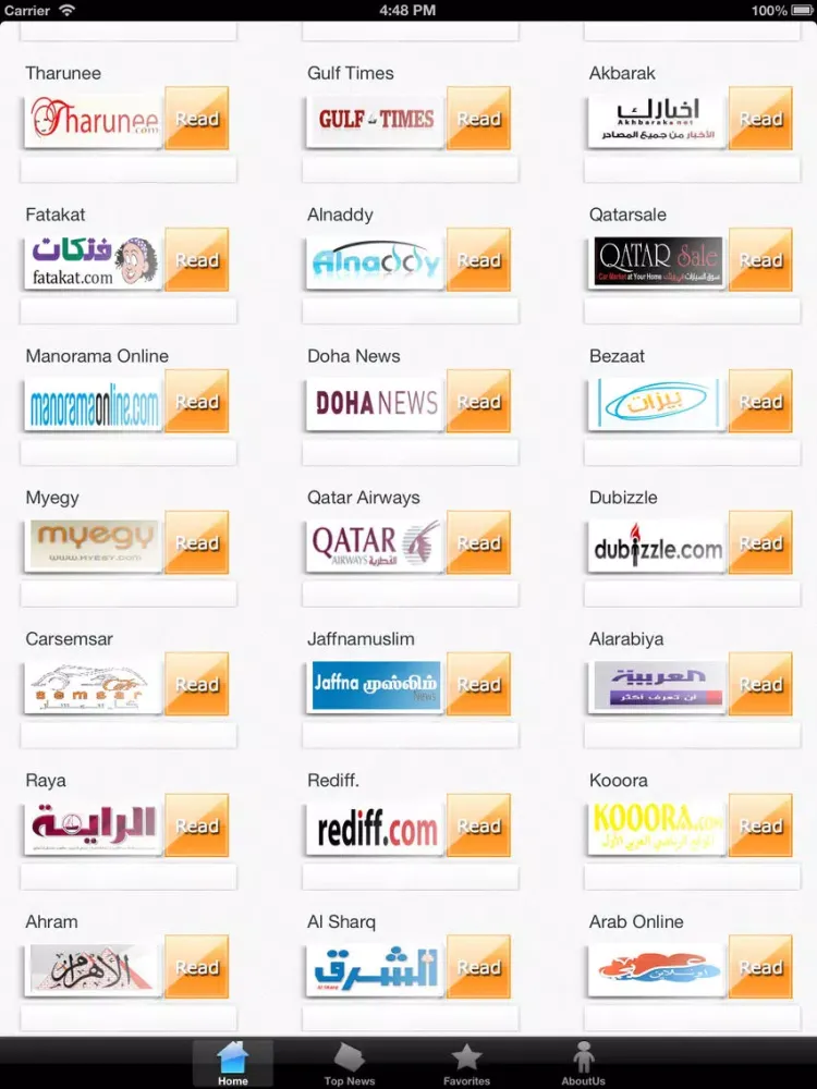 Qatar News iPad  스크린샷