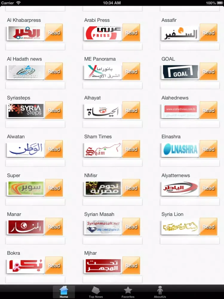 Capturas de pantalla de Syrian News Paper iPad 