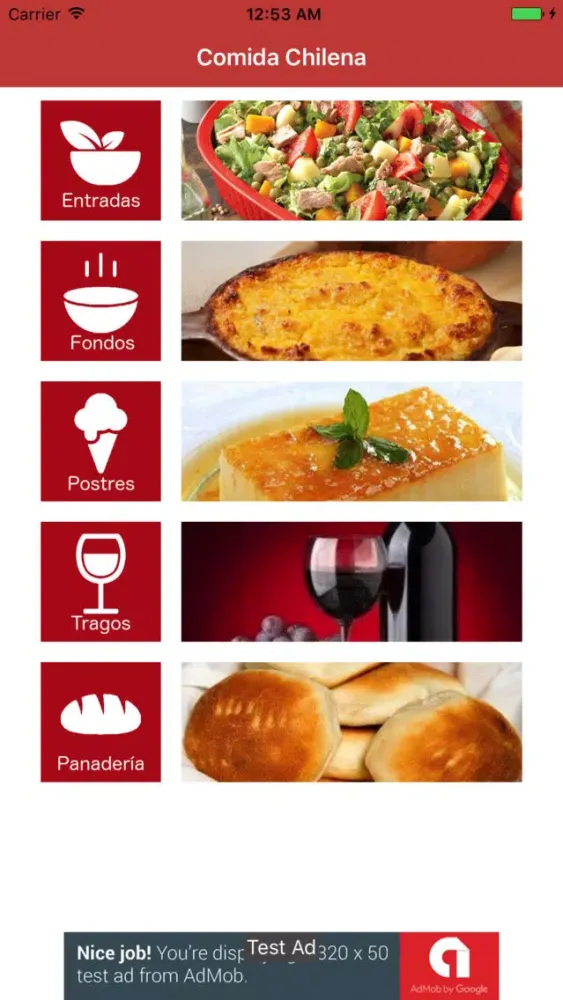 Comida Chilena 스크린샷