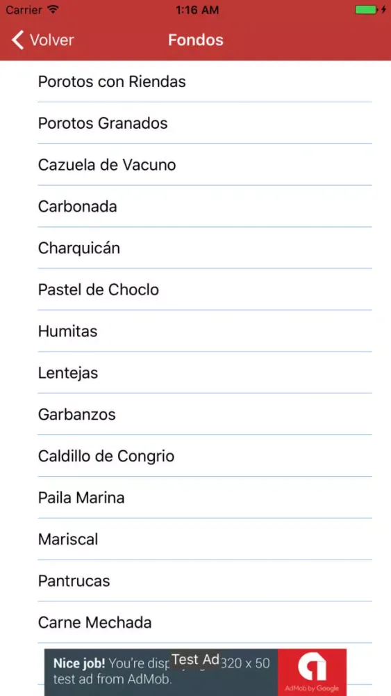Comida Chilena 스크린샷