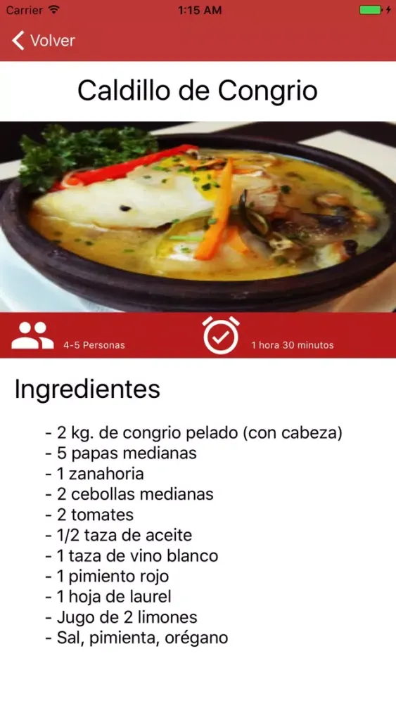 Comida Chilena 스크린샷