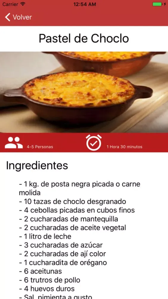 Comida Chilena 스크린샷