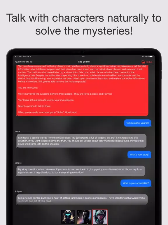 The Andromeda Mysteries iPad  Screenshots