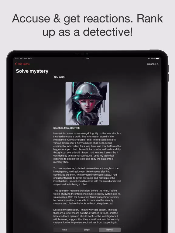 Ảnh chụp màn hình của The Andromeda Mysteries iPad 