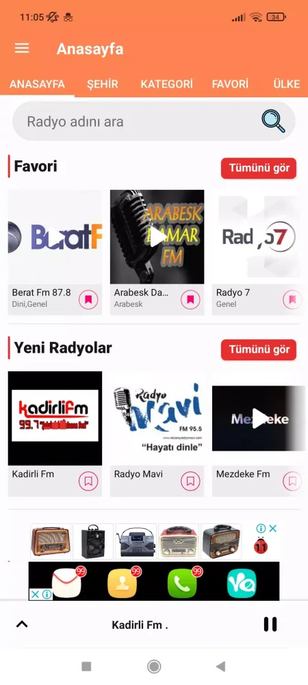 Ảnh chụp màn hình của Listen Radio - My Pocket Radio