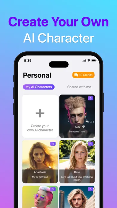 Capturas de pantalla de Chatty: AI Roleplay Characters