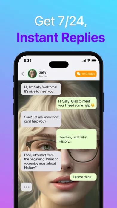 Capturas de pantalla de Chatty: AI Roleplay Characters