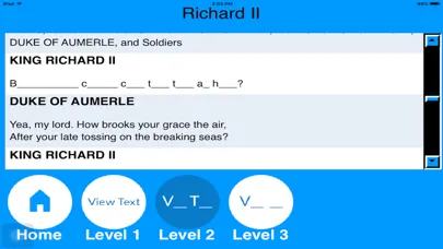 Memorize Shakespeare Screenshots