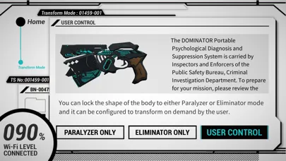 Tangkapan skrin DOMINATOR app