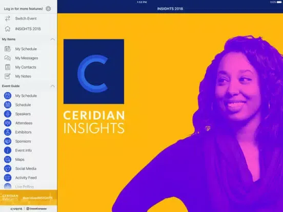 Ảnh chụp màn hình của i2GO: INSIGHTS 2018 iPad 