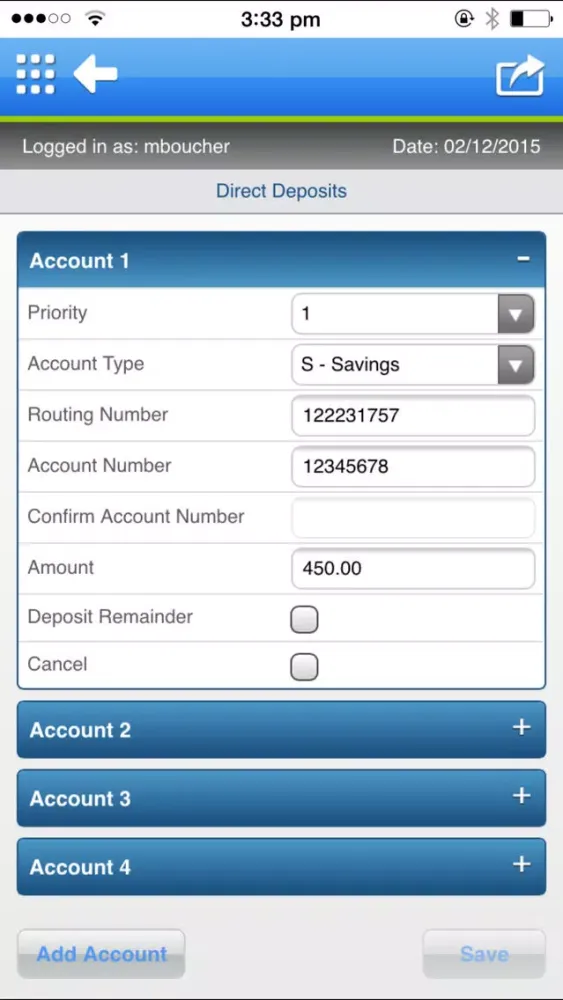 Tangkapan layar Ceridian Self-Service