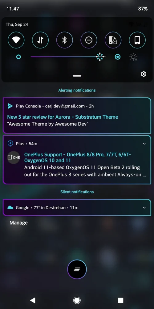 Aurora - Substratum Theme-screenshot-2