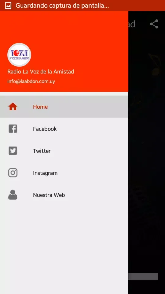 Zrzuty ekranu Radio La Voz de la Amistad