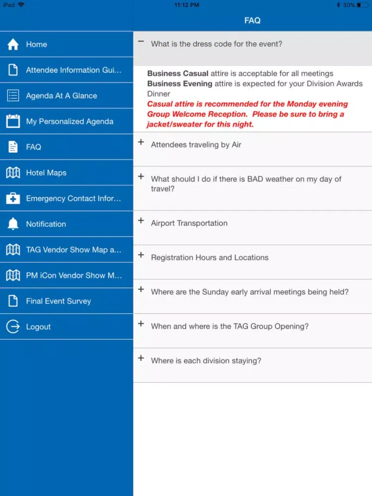 National Sales Meeting 2018 iPad  Screenshots